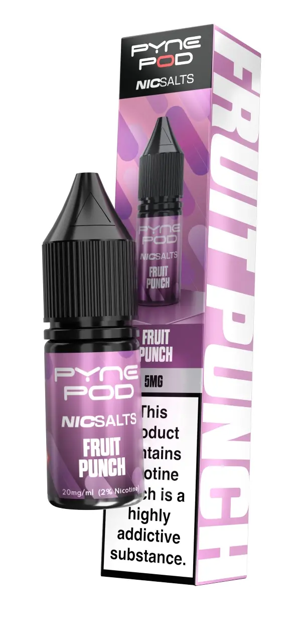 Fruit Punch Nic Salt E-Liquid by Pyne Pod 10ml - 5mg